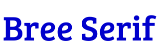 Bree Serif fuente